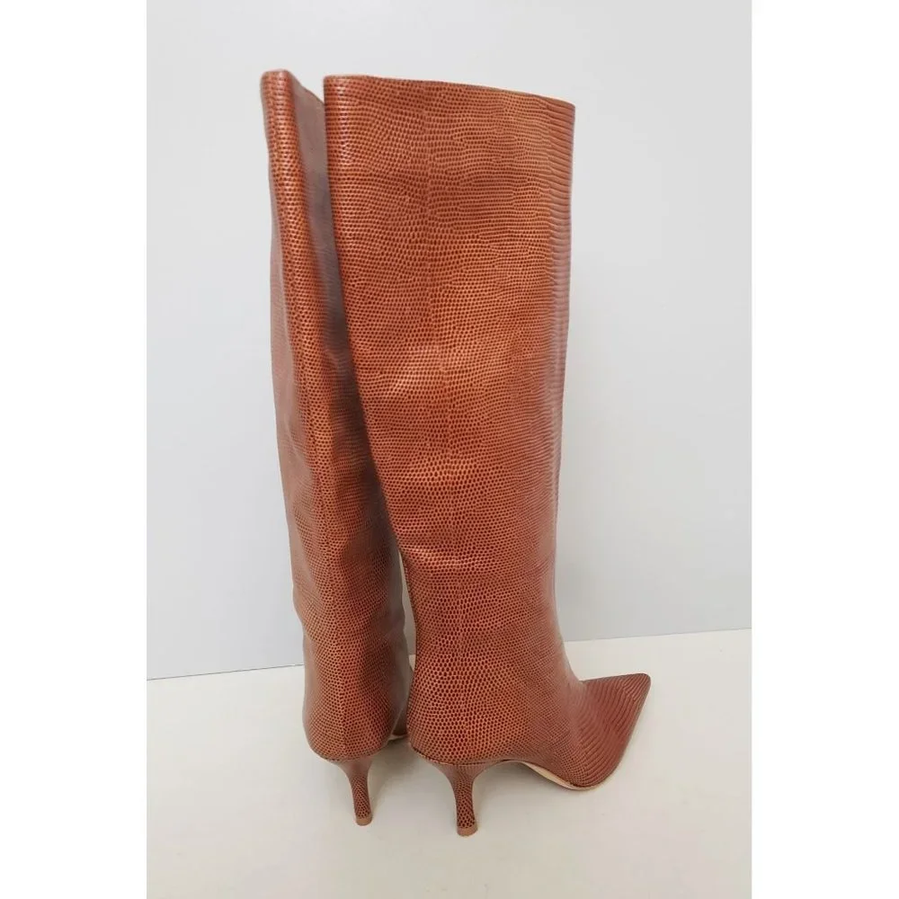 Loeffler Randall Whitney Tall Boots in Toffee Womens Size 5 - Picture 3 of 4